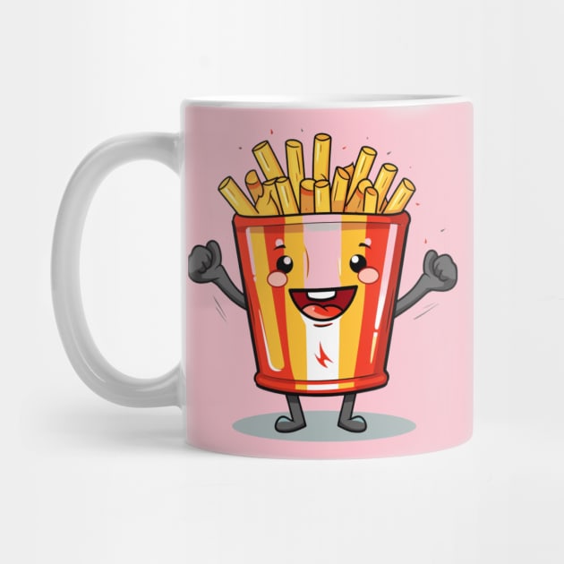 kawaii french fries T-Shirt cute potatofood by nonagobich